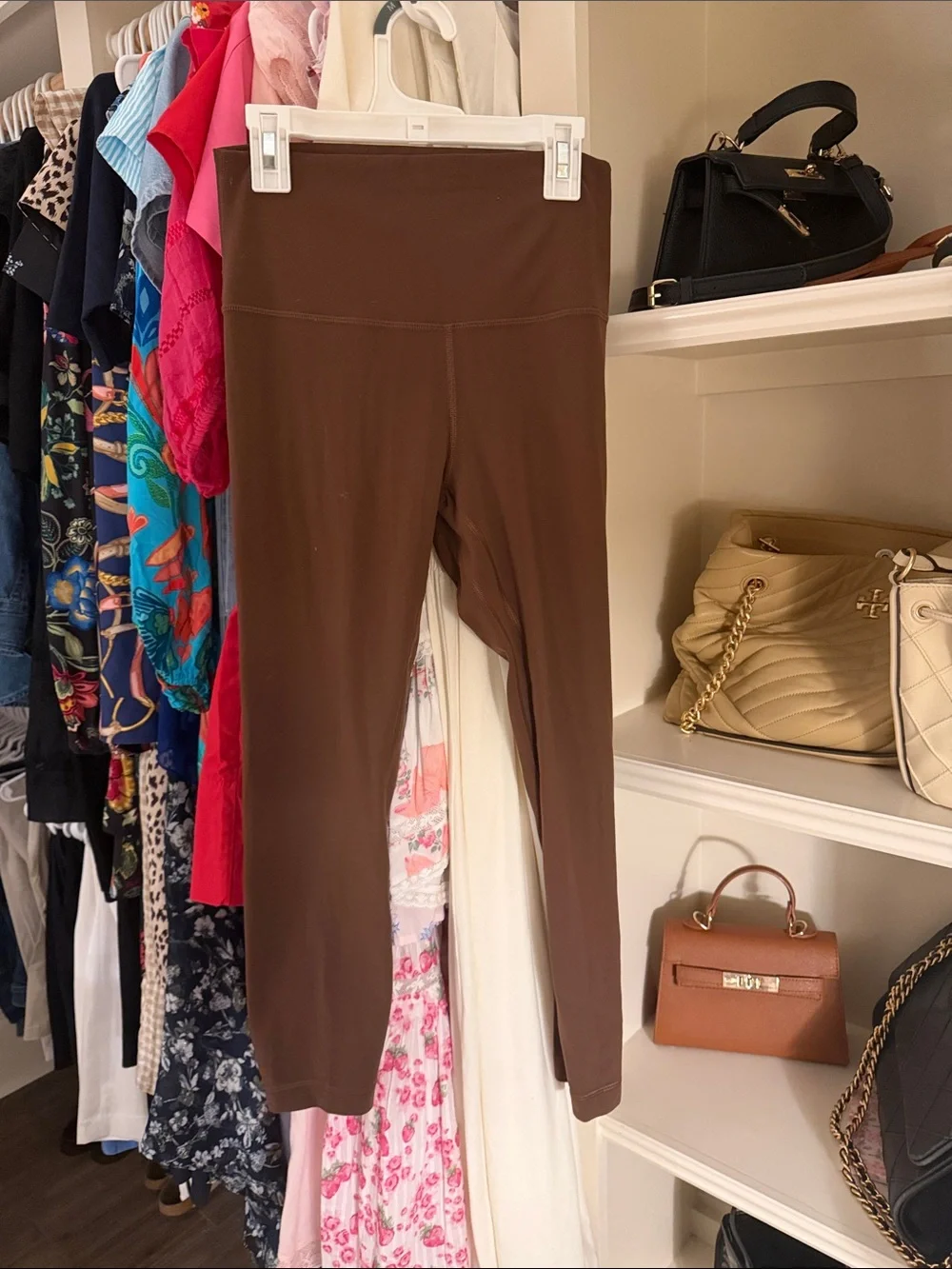 lululemon athletica Brown High-Rise crop align Leggings size 6 23”